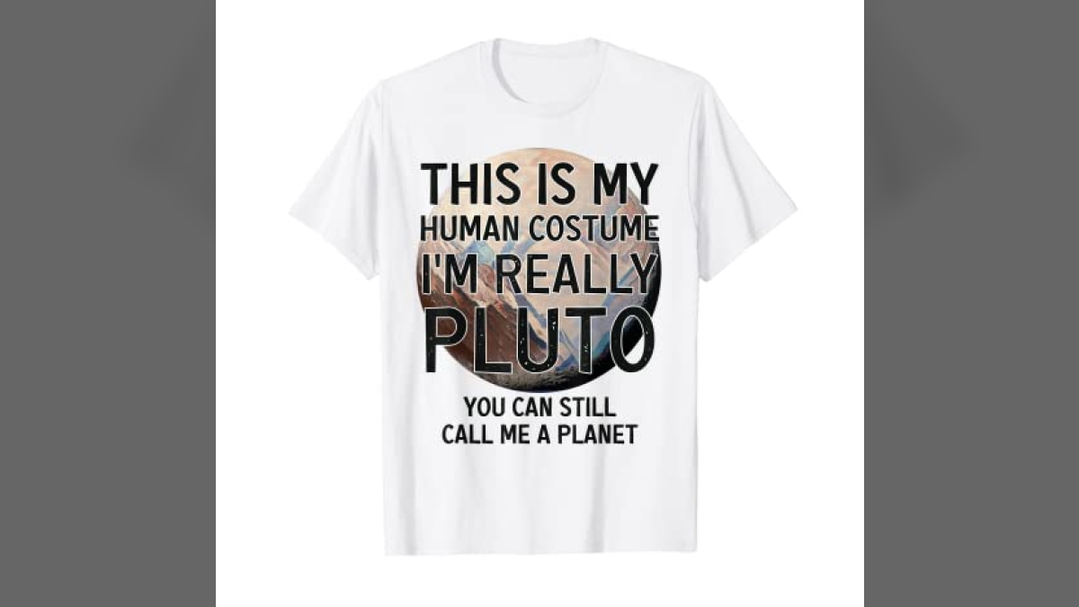Funny Science Geek Tee for Halloween I'm Really Pluto